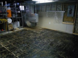 Type 1 Floor Tile Removal Set up and Final Removal
